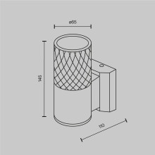 Уличный настенный светильник Maytoni Bowery O583WL-01W