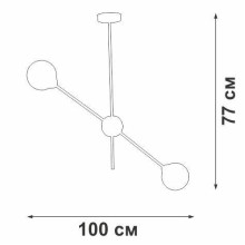 Подвесной светильник Vitaluce V3988-1/2PL