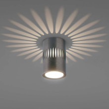 Потолочный светодиодный светильник Elektrostandard DLS026 7W 4200К графит a053601