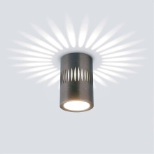 Потолочный светодиодный светильник Elektrostandard DLS026 7W 4200К графит a053601
