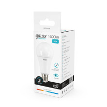 Лампа светодиодная Gauss E27 20W 4100K матовая 23229