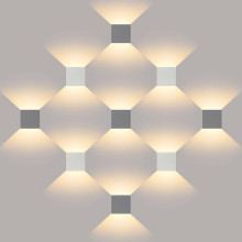 Уличный настенный светодиодный светильник Elektrostandard 1548 Techno LED Winner серый a038411