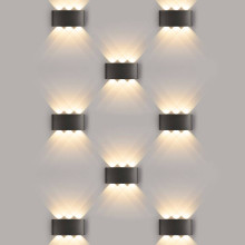 Уличный настенный светодиодный светильник Elektrostandard 1551 Techno Led черный a049671