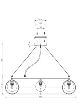 Подвесная люстра Maytoni Carcass MOD312PL-10GCH