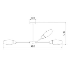 Подвесная люстра Eurosvet Thalia 60140/12 золото