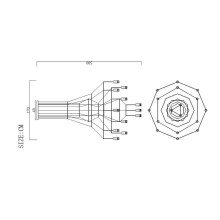 Подвесная люстра Imperium Loft Vibia Wireflow 75118-22