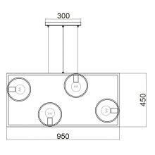 Подвесной светильник Vele Luce Speed VL6292P04