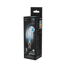 Лампа светодиодная филаментная Gauss E14 7W 4100К прозрачная 103801207