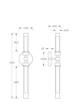 Подсветка для зеркал Maytoni Stelo MOD116WL-L7B3K