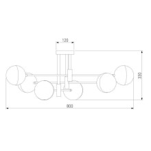 Потолочная люстра Eurosvet Nuvola 70129/6 хром