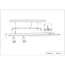 Потолочная светодиодная люстра Favourite Planar 4075-2C