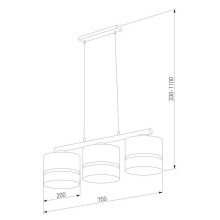 Подвесная люстра TK Lighting 6694 Paglia