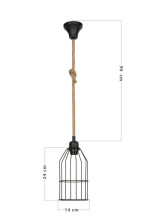 Подвесной светильник Toplight Alfreda TL1601H-01BK