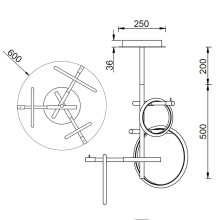 Потолочный светильник Vele Luce Bellezza VL7262L03