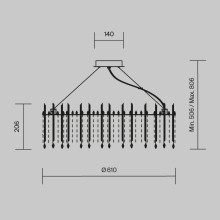 Подвесная люстра Maytoni Rocio MOD036PL-12N