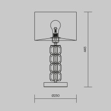 Настольная лампа Maytoni Talento DIA008TL-01CH