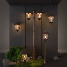 Уличный настенный светильник Elektrostandard Virgo D капучино a031921