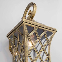 Уличный настенный светильник Elektrostandard Cassiopeya D черное золото a025295