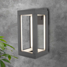 Уличный настенный светодиодный светильник Elektrostandard Frame 1527 Techno Led серый a051856