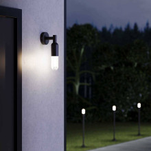 Уличный настенный светодиодный светильник Elektrostandard Isida 35165/U черный a062884