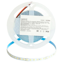 Светодиодная лента Saffit 9,6W/m 120LED/m 2835SMD холодный белый 5М SST02 55242