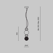 Подвесной светодиодный светильник Maytoni Collar P069PL-L17CH3K