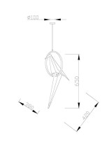 Подвесной светодиодный светильник Moderli Birds V3071- 1PL