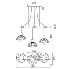 Подвесной светильник Vele Luce Formula VL6482P03