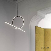 Подвесной светодиодный светильник iLedex Zoom 10339P/A2-35W-3000K BK-WH