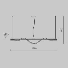 Подвесной светильник Maytoni Tau MOD166PL-L20G3K