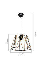 Подвесной светильник Toplight Georgiana TL1607H-01BK