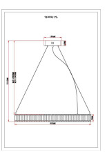 Подвесной светодионый светильник Moderli Asti V10731-PL