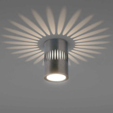 Потолочный светодиодный светильник Elektrostandard DLS026 7W 4200К графит a053601