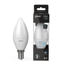 Лампа светодиодная Gauss E14 6.5W 4100К матовая 103101207