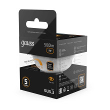 Лампа светодиодная Gauss GU5.3 5W 3000K матовая 101505105