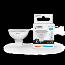 Лампа светодиодная Gauss GU5.3 5.5W 4100K матовая 13526