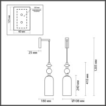 Бра Odeon Light Classic Candy 4861/1WA