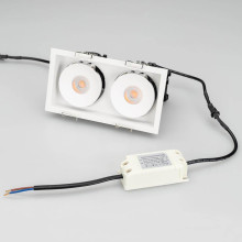 Встраиваемый светодиодный светильник Arlight CL-Simple-S148x80-2x9W Day4000 028150