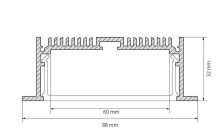 Профиль Arlight SL-LINIA88-F-2000 ANOD 019315
