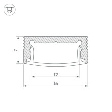 Профиль Arlight SL-SLIM-H7-2000 ANOD 023716