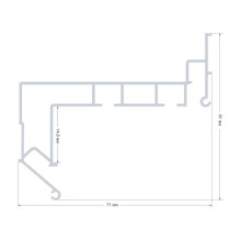 Профиль для натяжного потолка Apeyron 08-59
