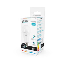 Лампа светодиодная Gauss E27 25W 4100K матовая 73225