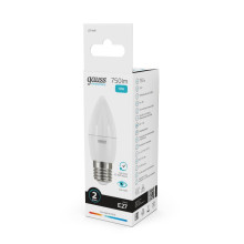 Лампа светодиодная Gauss E27 10W 4100K матовая 30220