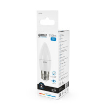 Лампа светодиодная Gauss E27 10W 6500K матовая 30230