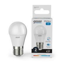 Лампа светодиодная Gauss E27 12W 6500K матовая 53232