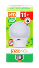 Лампа светодиодная Jazzway E27 11W 3000K матовая 1033208