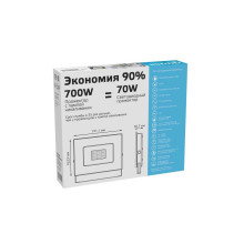 Прожектор светодиодный Gauss 70W 613100370