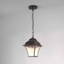 Уличный подвесной cветильник Elektrostandard Apus H черное золото GL 1009H a043115