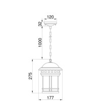 Уличный подвесной светильник Maytoni Salamanca O031PL-01BR