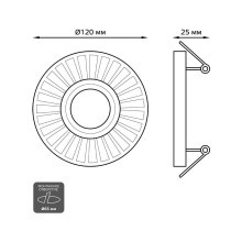 Встраиваемый светильник Gauss Backlight BL137 
